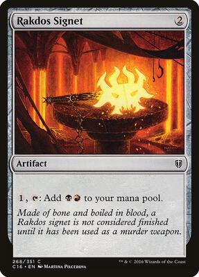 Rakdos Signet card from Commander 2016