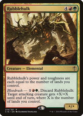 Rubblehulk card from Commander 2016