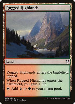 Rugged Highlands card from Commander 2016