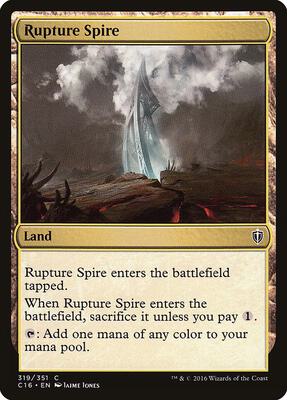 Rupture Spire card from Commander 2016