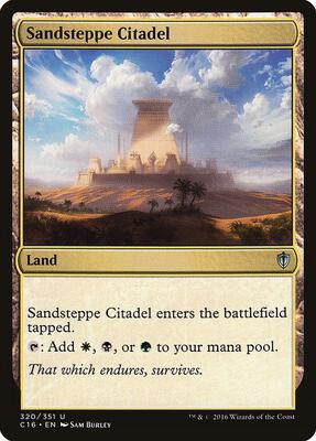 Sandsteppe Citadel card from Commander 2016