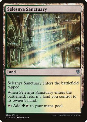 Selesnya Sanctuary card from Commander 2016