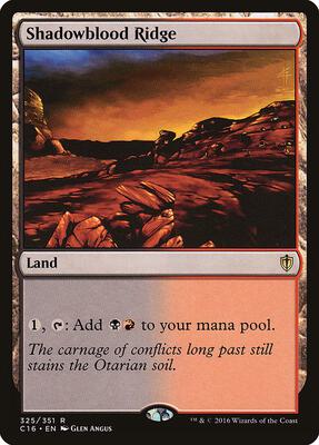 Shadowblood Ridge card from Commander 2016