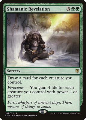 Shamanic Revelation card from Commander 2016