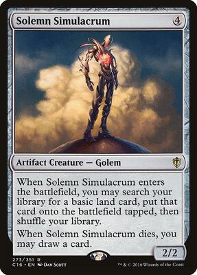Solemn Simulacrum card from Commander 2016