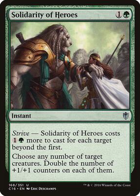 Solidarity of Heroes card from Commander 2016