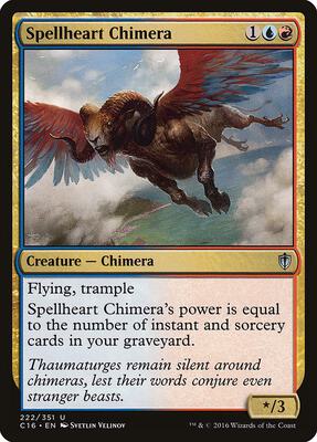 Spellheart Chimera card from Commander 2016