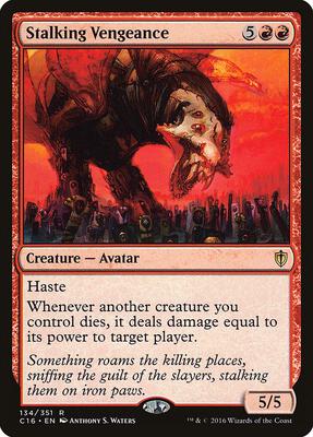 Stalking Vengeance card from Commander 2016
