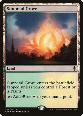 Sunpetal Grove card from Commander 2016