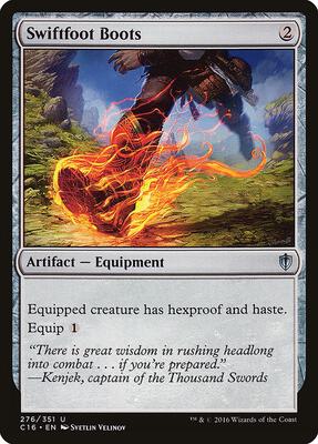 Swiftfoot Boots card from Commander 2016
