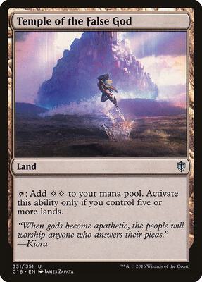Temple of the False God card from Commander 2016
