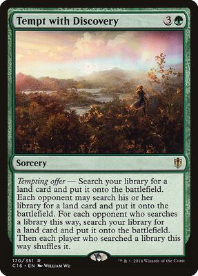 Tempt with Discovery card from Commander 2016