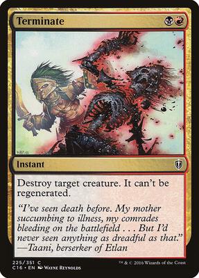 Terminate card from Commander 2016