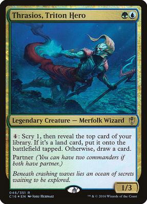 Thrasios, Triton Hero card from Commander 2016