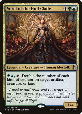 Vorel of the Hull Clade card from Commander 2016