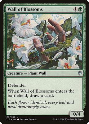 Wall of Blossoms card from Commander 2016