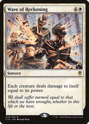 Wave of Reckoning card from Commander 2016