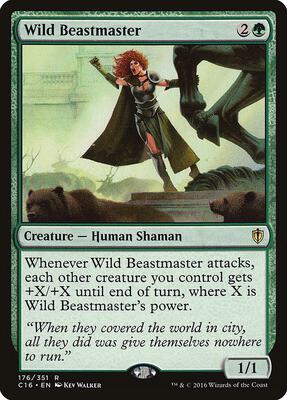 Wild Beastmaster card from Commander 2016