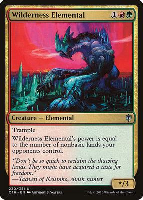 Wilderness Elemental card from Commander 2016