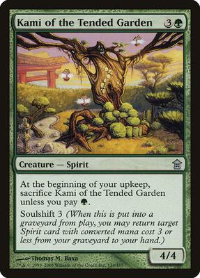 Kami of the Tended Garden card from Saviors of Kamigawa