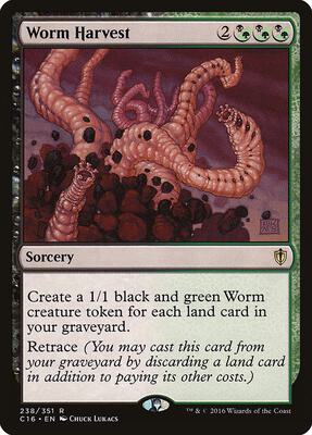 Worm Harvest card from Commander 2016