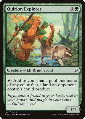 Quirion Explorer card from Commander 2016