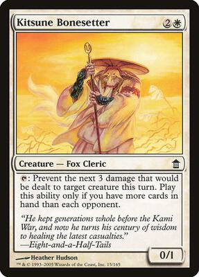 Kitsune Bonesetter card from Saviors of Kamigawa