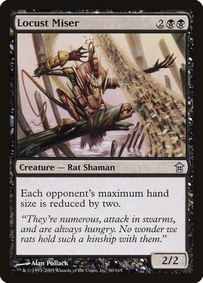 Locust Miser card from Saviors of Kamigawa