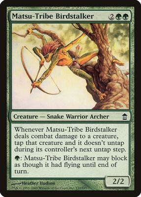 Matsu-Tribe Birdstalker card from Saviors of Kamigawa