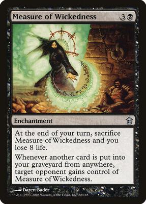 Measure of Wickedness card from Saviors of Kamigawa