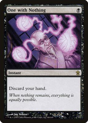 One with Nothing card from Saviors of Kamigawa