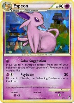 Espeon - 2/90 (HGSS Undaunted - Cracked Ice Holo) card from Deck Exclusives