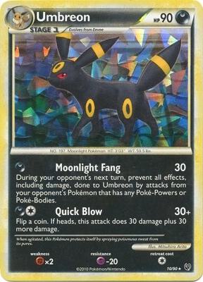 Umbreon - 10/90 (Cracked Ice Holo) card from Deck Exclusives