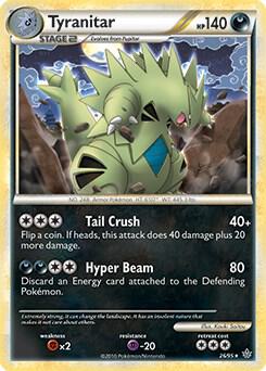 Tyranitar - 26/95 (HGSS Unleashed) card from Deck Exclusives