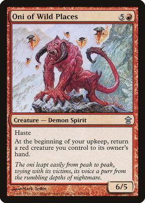 Oni of Wild Places card from Saviors of Kamigawa