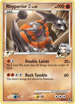 Rhyperior E4 - 32/111 (DPPt Rising Rivals) card from Deck Exclusives