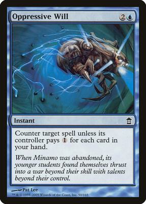 Oppressive Will card from Saviors of Kamigawa