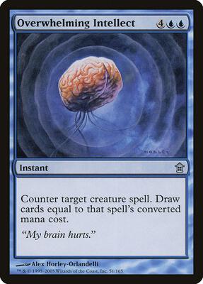 Overwhelming Intellect card from Saviors of Kamigawa