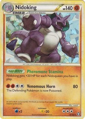 Nidoking - 6/102 (Cracked Ice Holo) card from Deck Exclusives