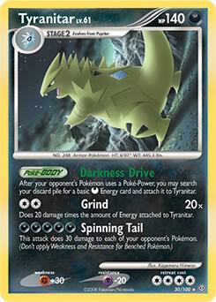 Tyranitar - 30/100 (DP Stormfront) card from Deck Exclusives