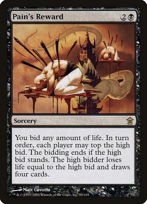 Pain's Reward card from Saviors of Kamigawa