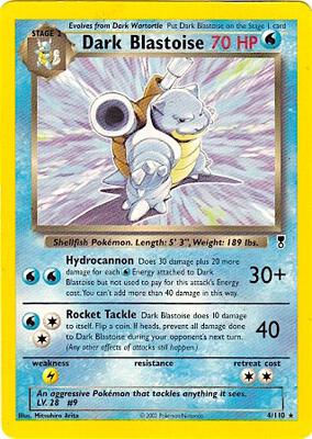 Dark Blastoise - 4/110 (WotC Legendary Collection) card from Deck Exclusives