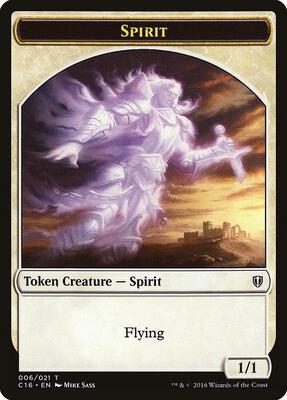 Spirit (006) // Bird (002) Double-Sided Token card from Commander 2016