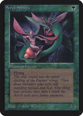 Scryb Sprites card from Alpha Edition