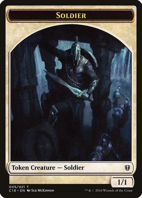 Soldier // Squid Double-Sided Token card from Commander 2016