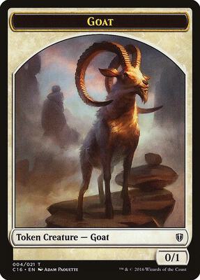 Goat // Thopter Double-Sided Token card from Commander 2016