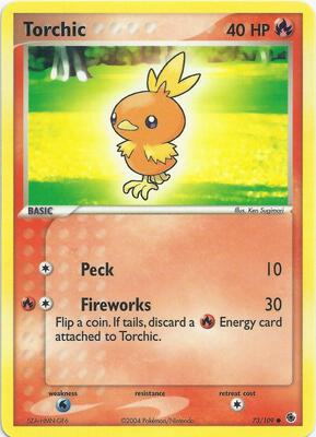 Torchic card from EX Battle Stadium