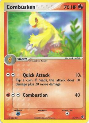 Combusken card from EX Battle Stadium