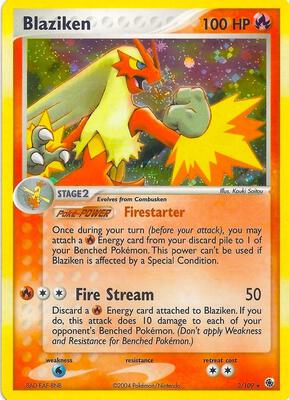 Blaziken (Holo) card from EX Battle Stadium