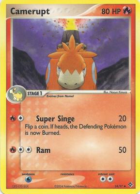 Camerupt card from EX Battle Stadium